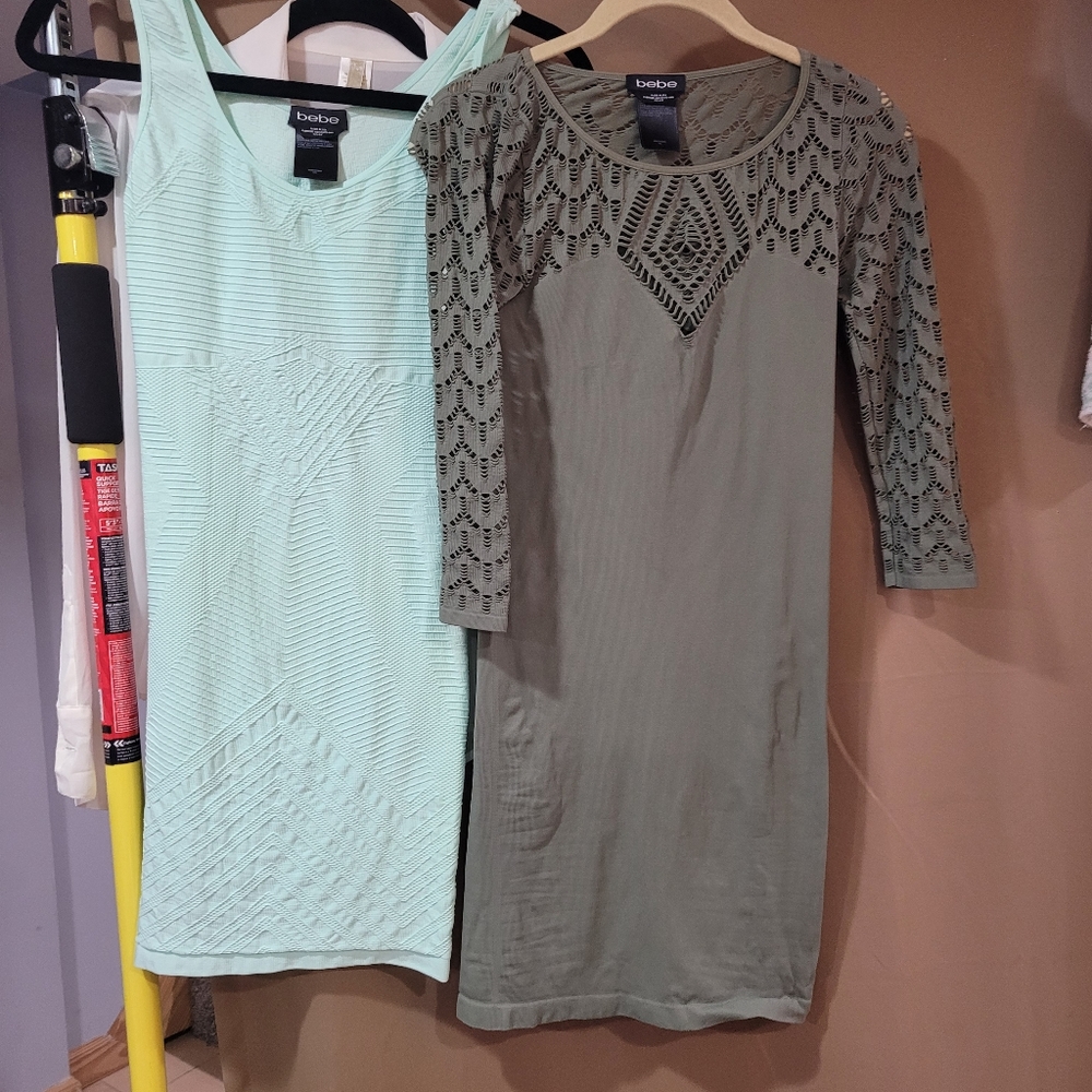 2 bebe dresses size small